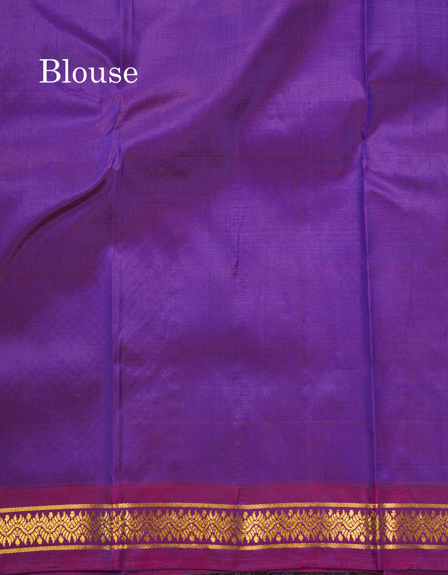 Dual Tone Maroon Pure Kanjivaram Silk Saree With Contrast Reddish Maroon Small Border