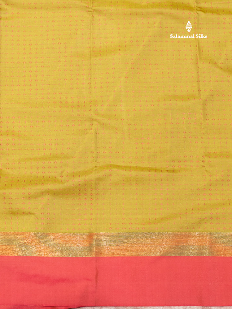 Violet Colour Semi Silk Saree With Green Border