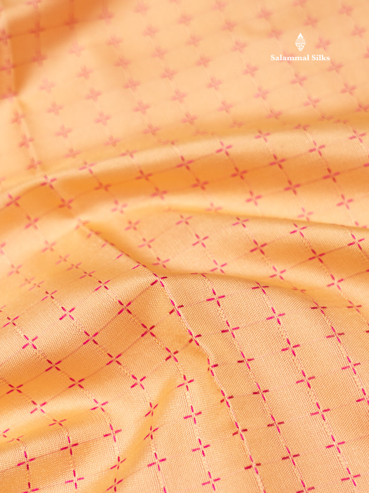 Violet Colour Semi Silk Saree With Green Border