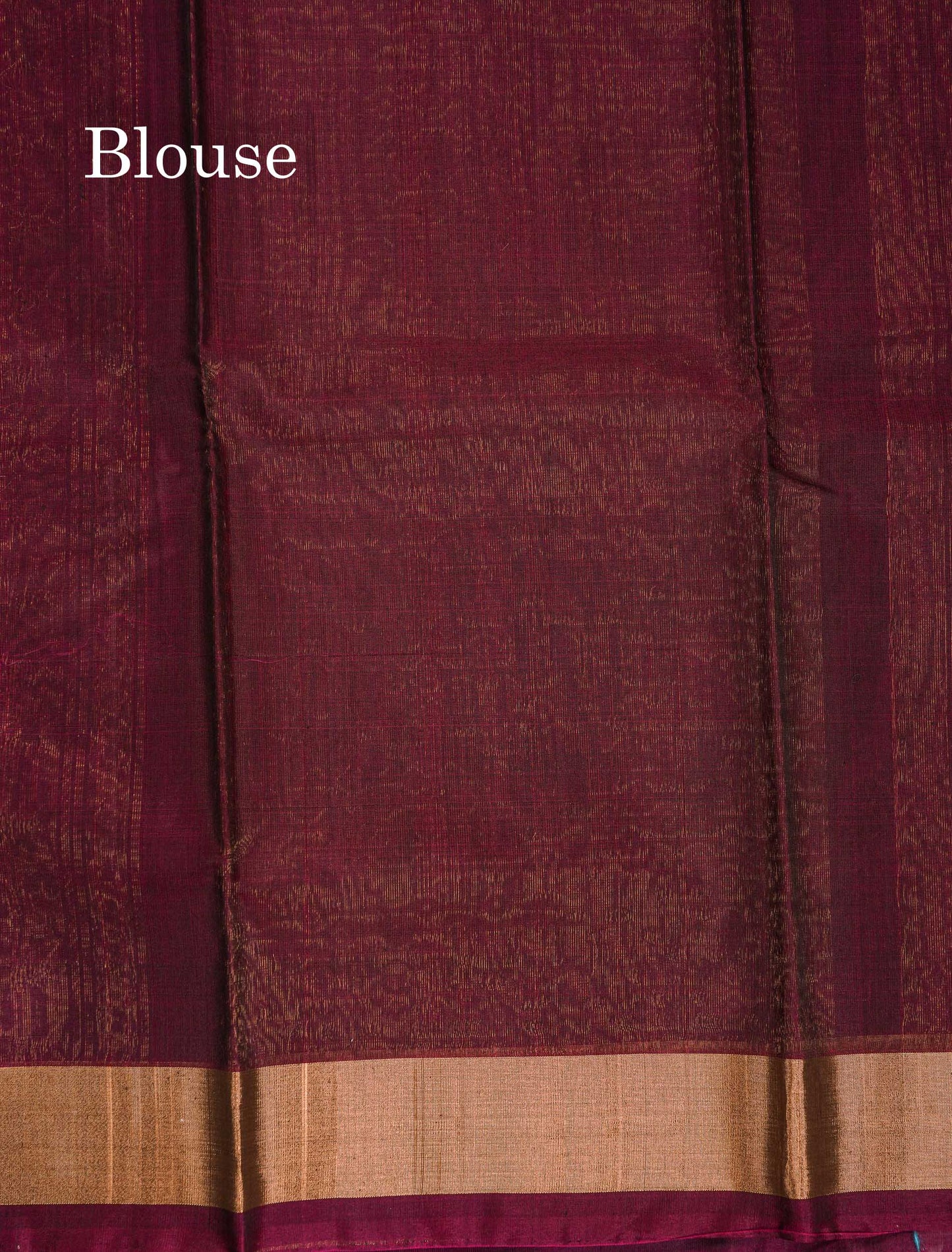 Beautiful Elephant Grey Zari Butta SICO Cotton Saree With Contrast Dark Magenta Blouse