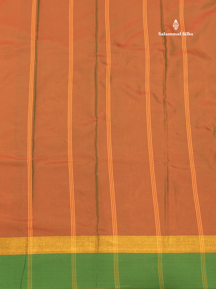 Violet Colour Semi Silk Saree With Green Border