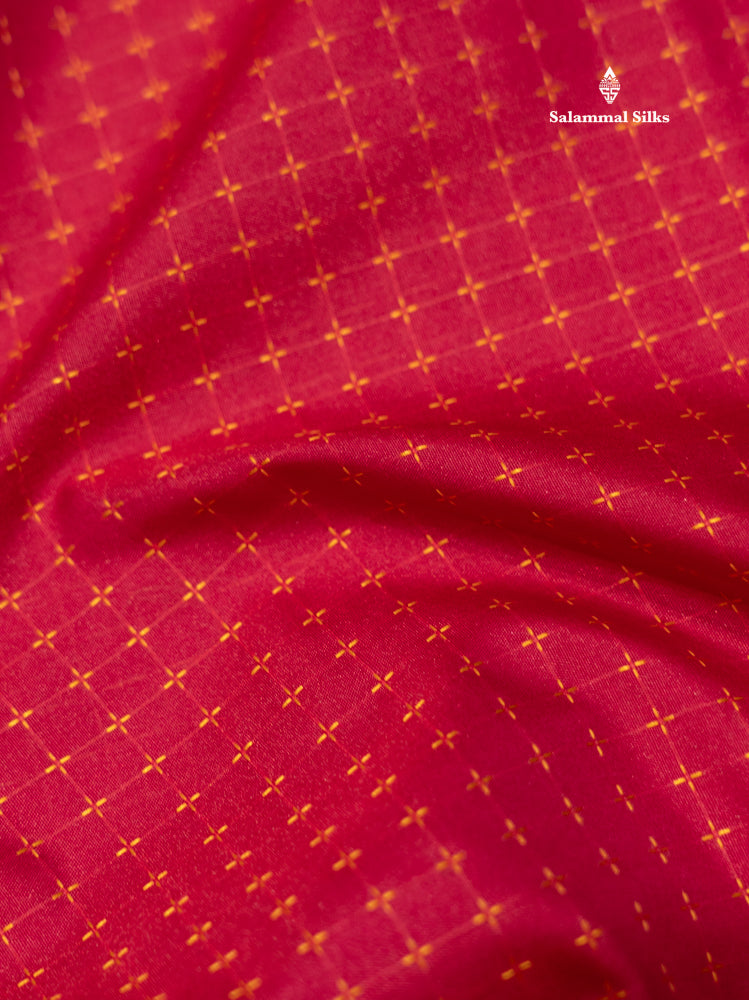 Violet Colour Semi Silk Saree With Green Border