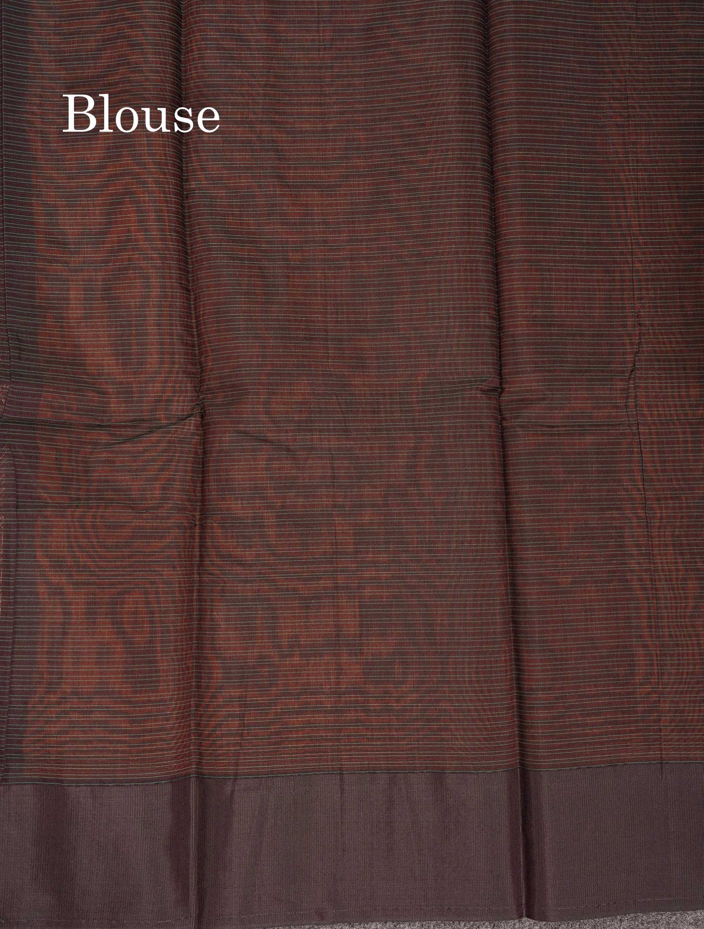 Beautiful Brown Copper Zari Butta Kota Cotton Saree With Contrast Dark Brown Border