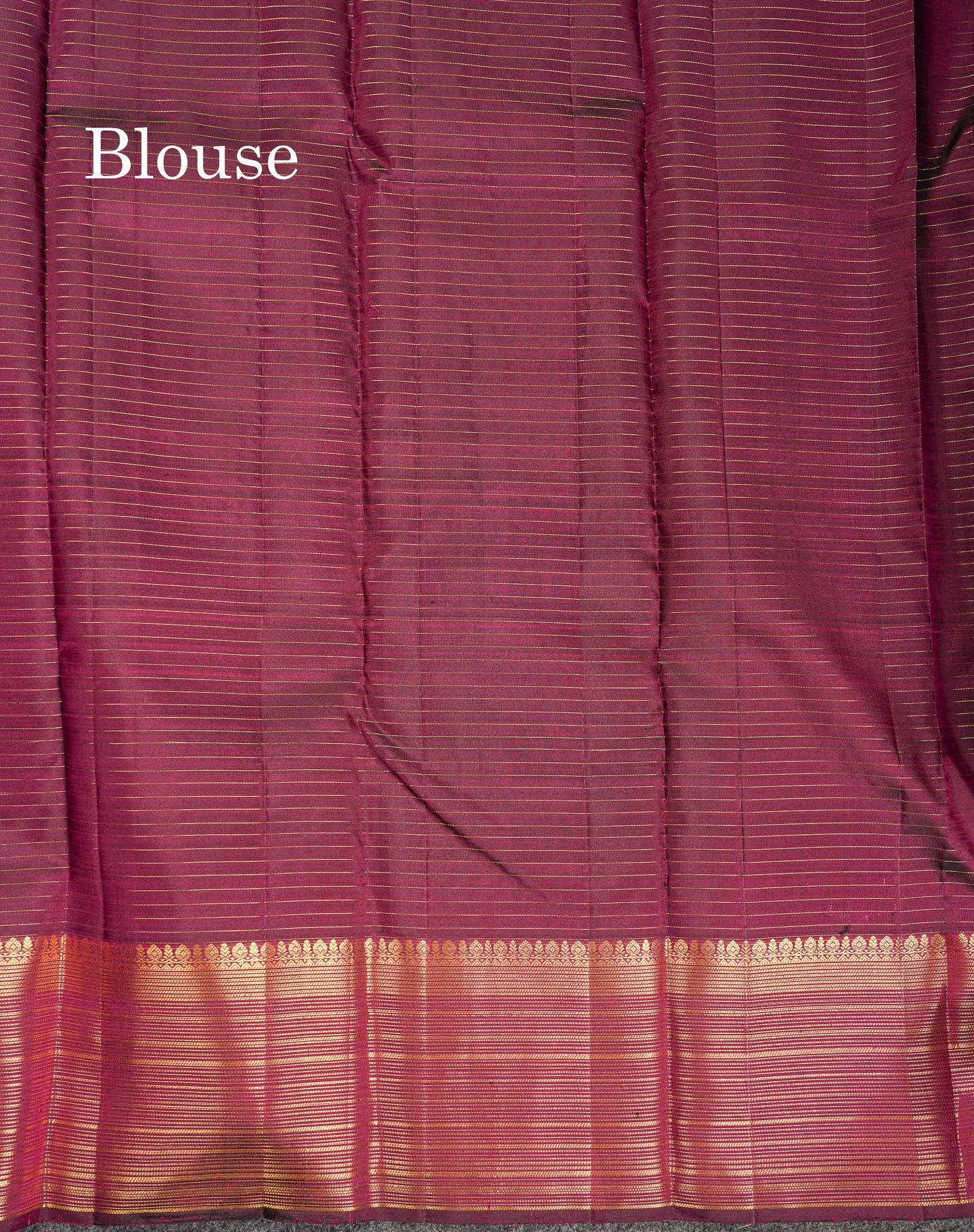 Beautiful Dark Purple Small Zari Checks With Butta Pure Kanjivaram Silk Saree With Traditional Border