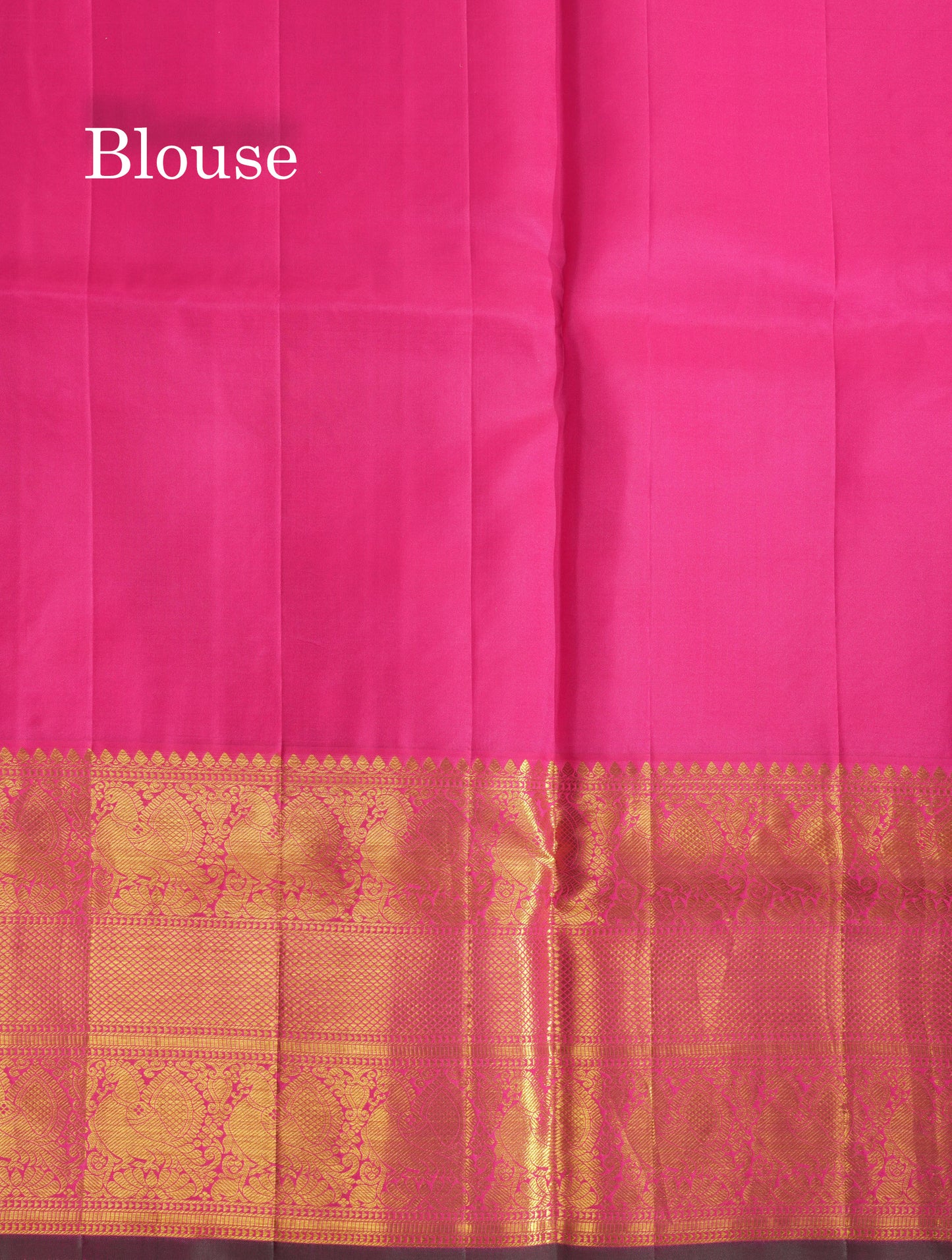 Cream Bridal Pure Kanjivaram Silk Saree With Contrst Pink Traditional Evening Morning Border