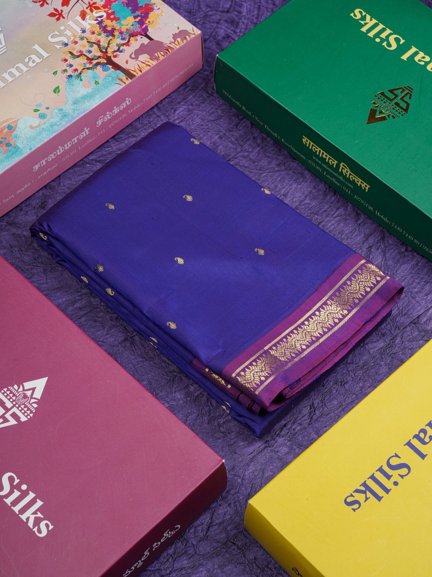 Dual Tone Maroon Pure Kanjivaram Silk Saree With Contrast Reddish Maroon Small Border