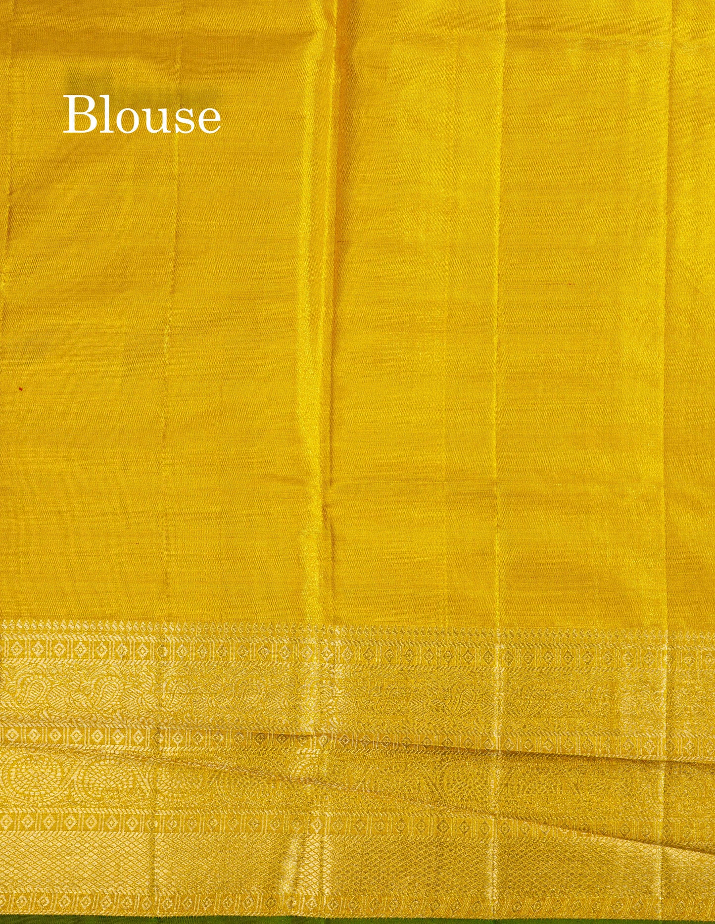 Gold Tissue Bridal Pure Kanjivaram Silk Saree With Self Traditional Border