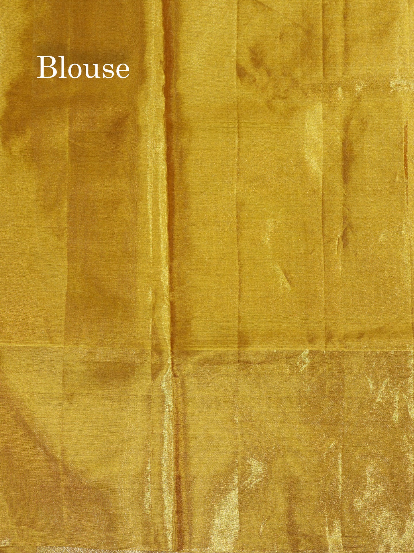 Gold Tissue Bridal Pure Kanjivaram Silk Saree With Self Border