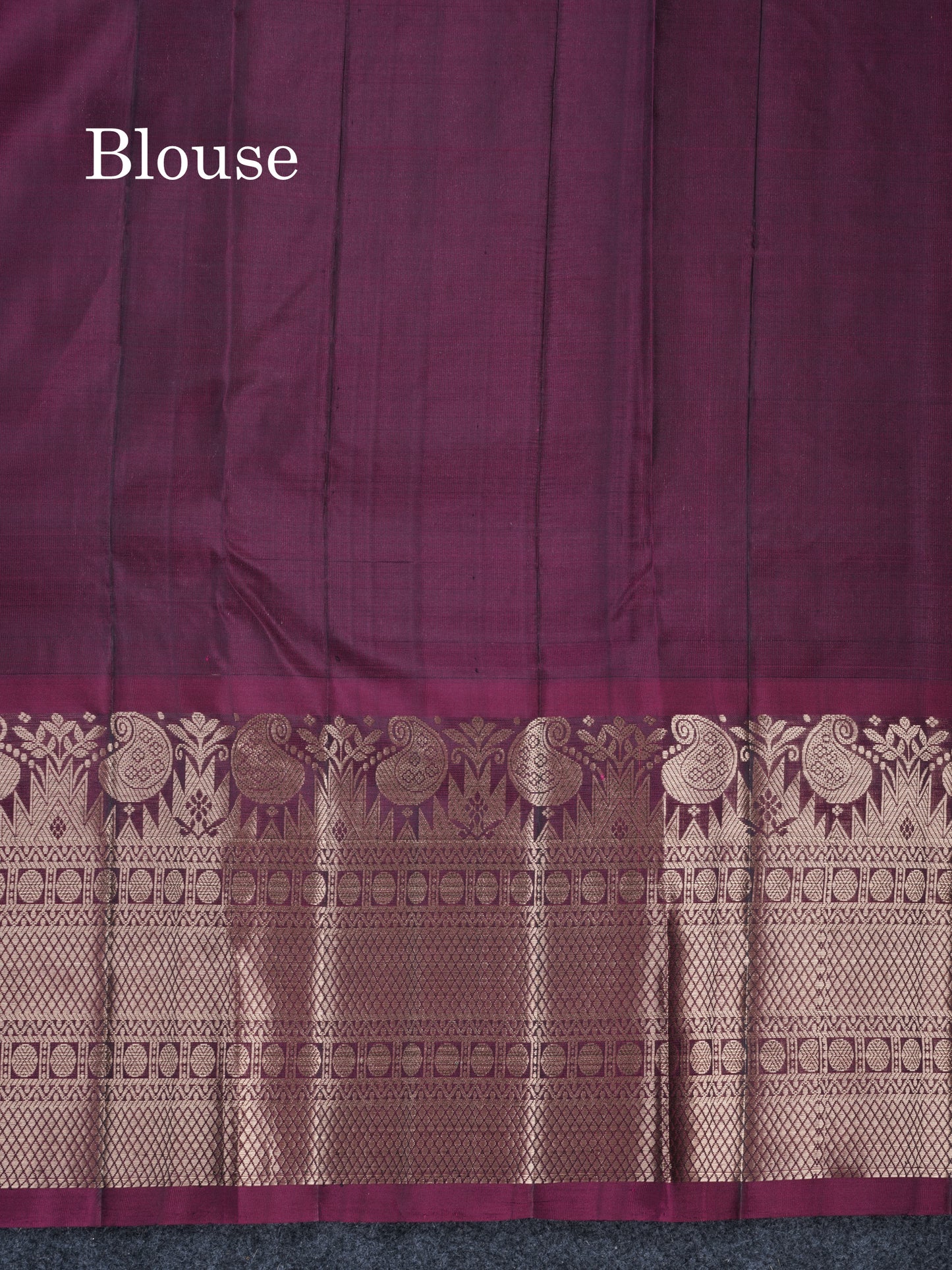 Violet Puremix Silk Saree With Contrast Magenta Traditional Border