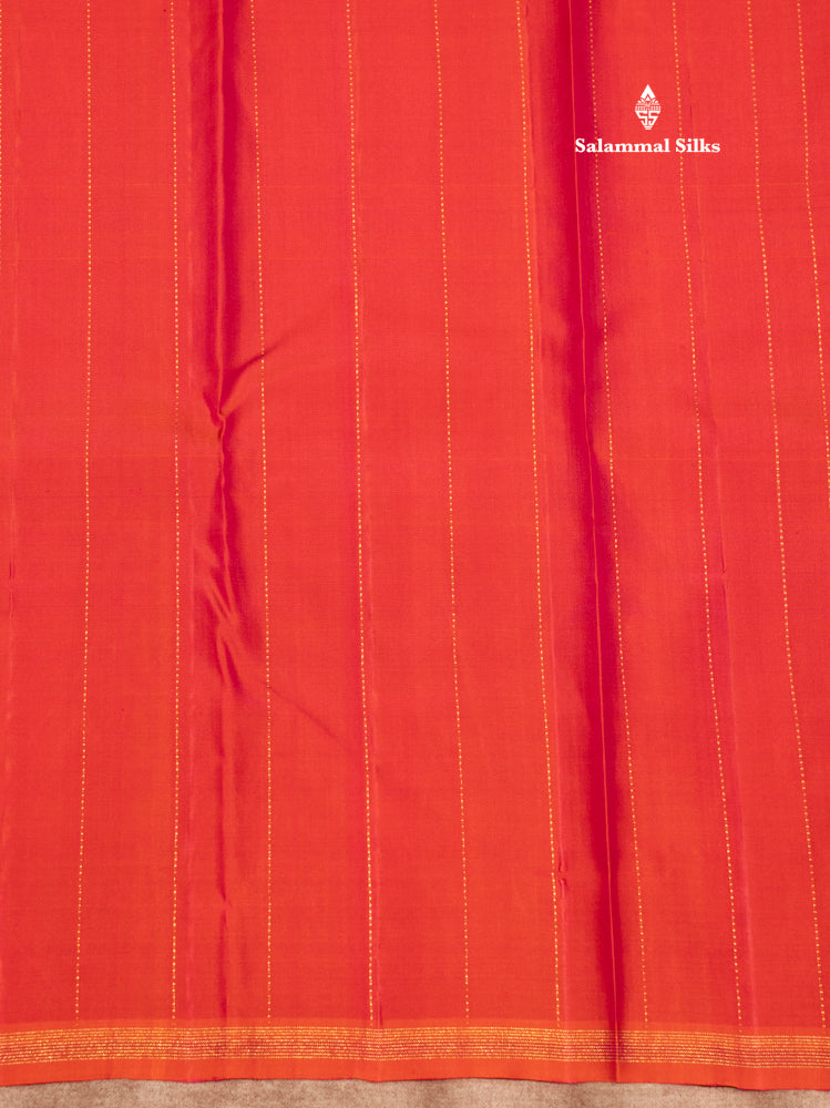 Dark Navy Blue Colour Pure Kanjivaram Silk Saree with Zari Lines Border