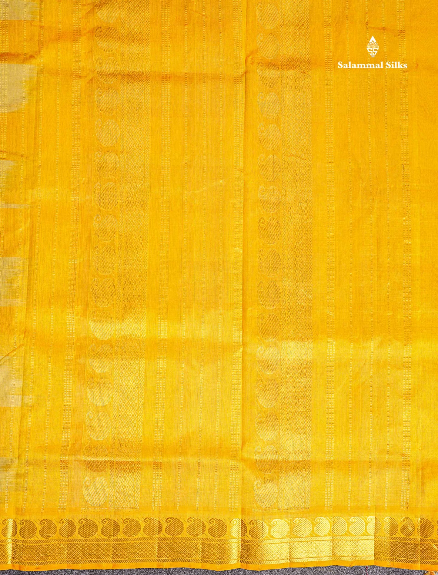 Pallu Of Multicolour Pure Silk Cotton Saree