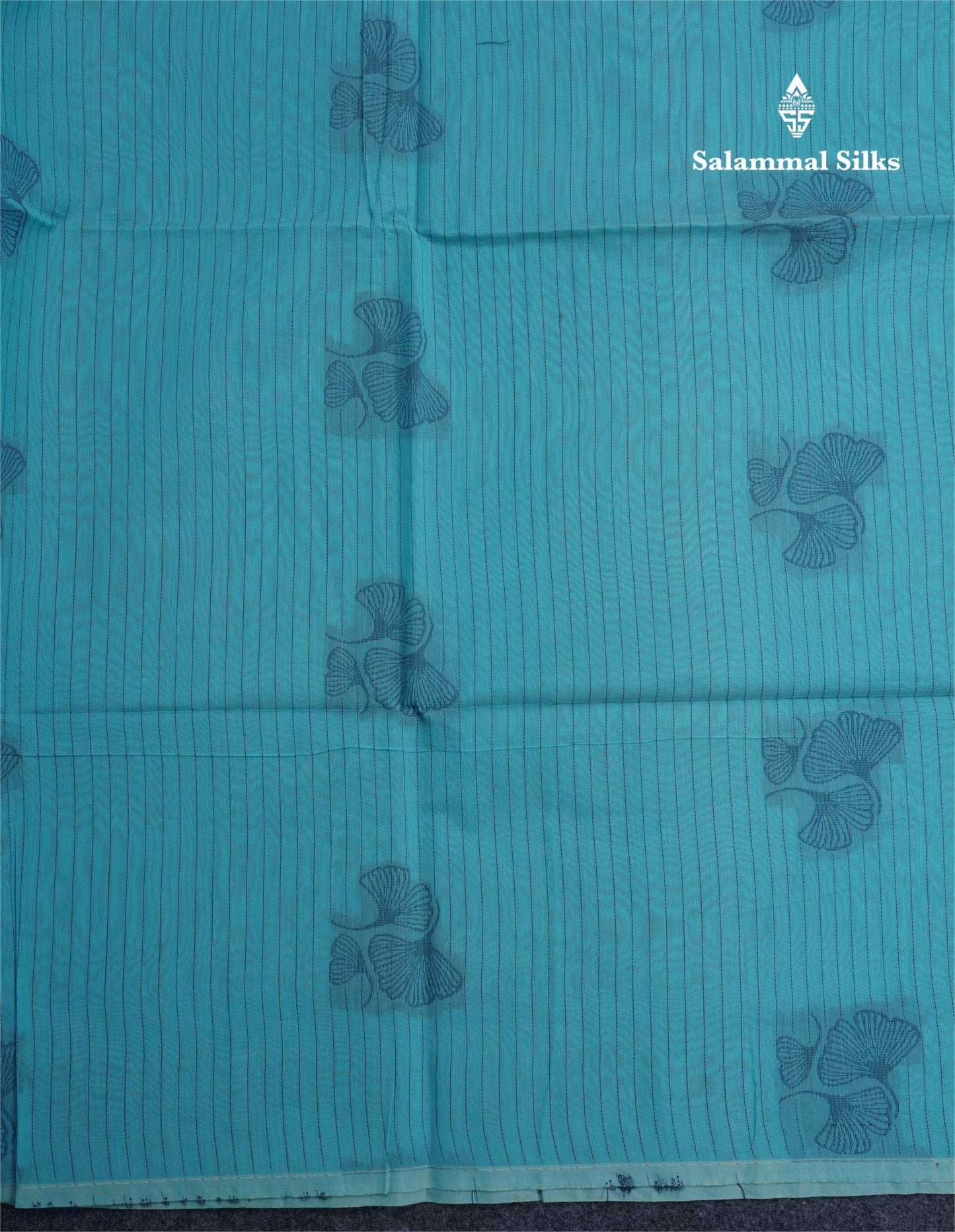 Sky Blue Beautiful Fancy Kora Cotton Saree With Contrast Baby Pink Blouse