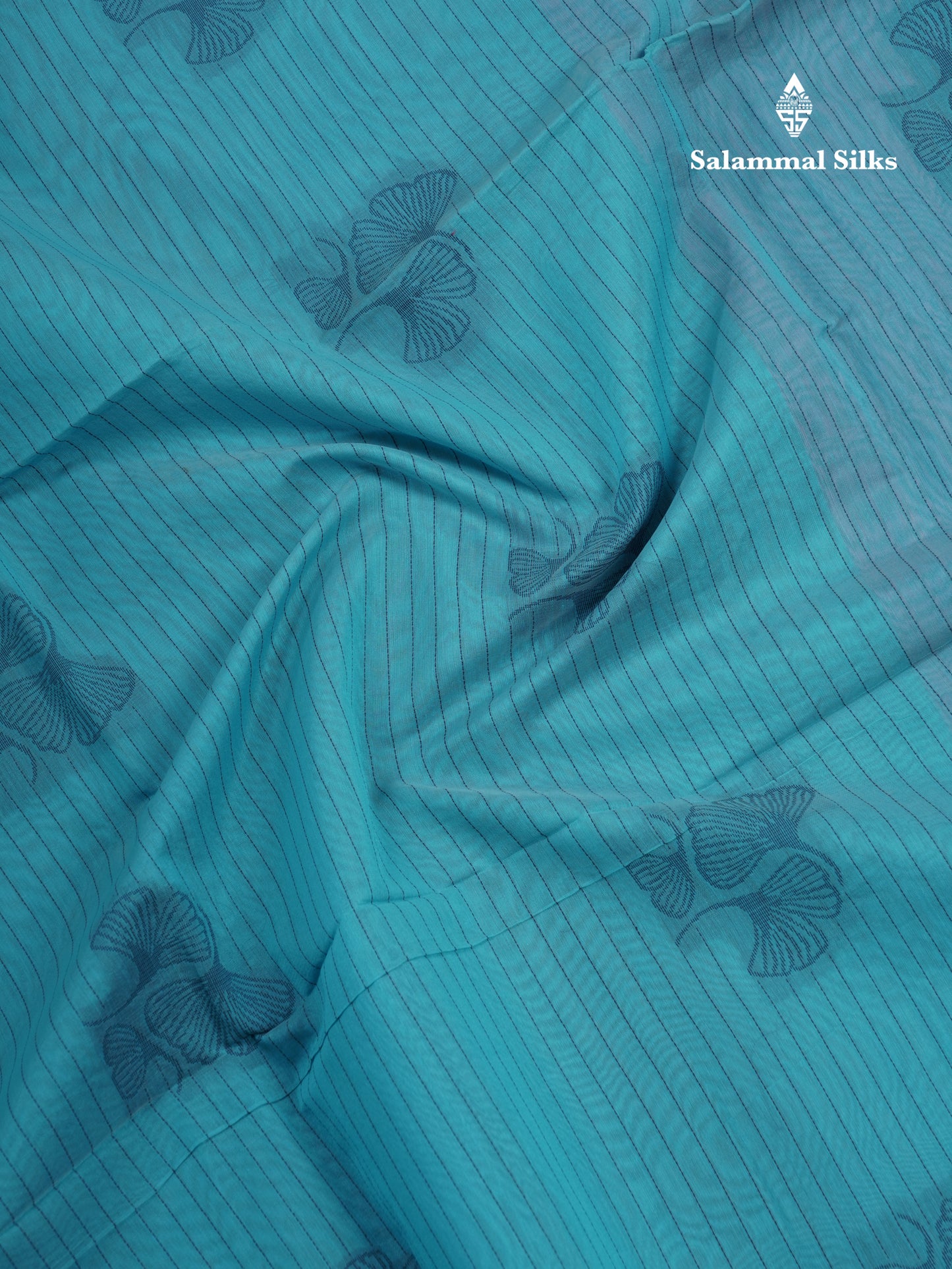 Sky Blue Beautiful Fancy Kora Cotton Saree With Contrast Baby Pink Blouse