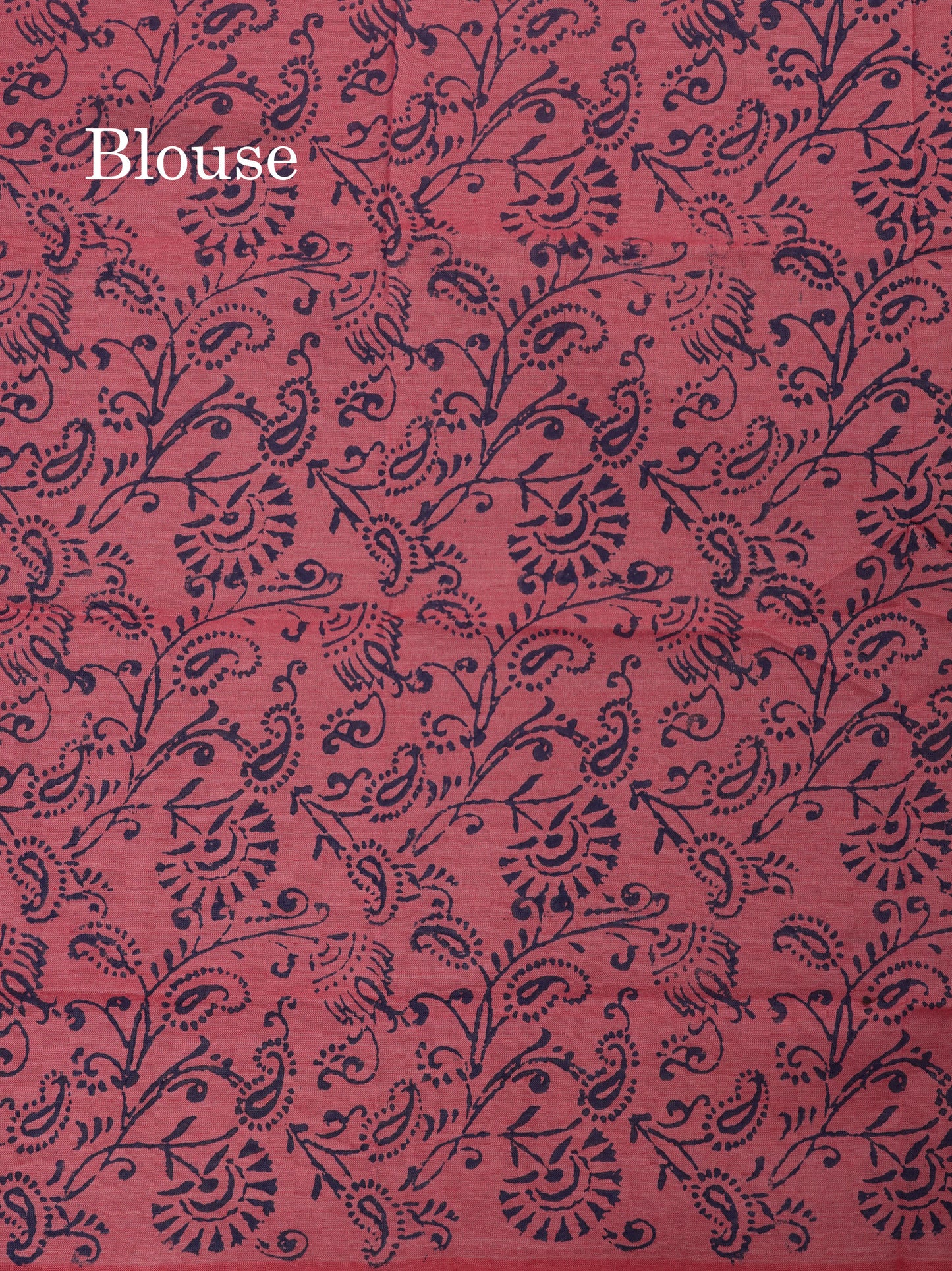 Peacock Green Mixed Cotton Small Mirror Saree With Contrast Sandal Printed Blouse