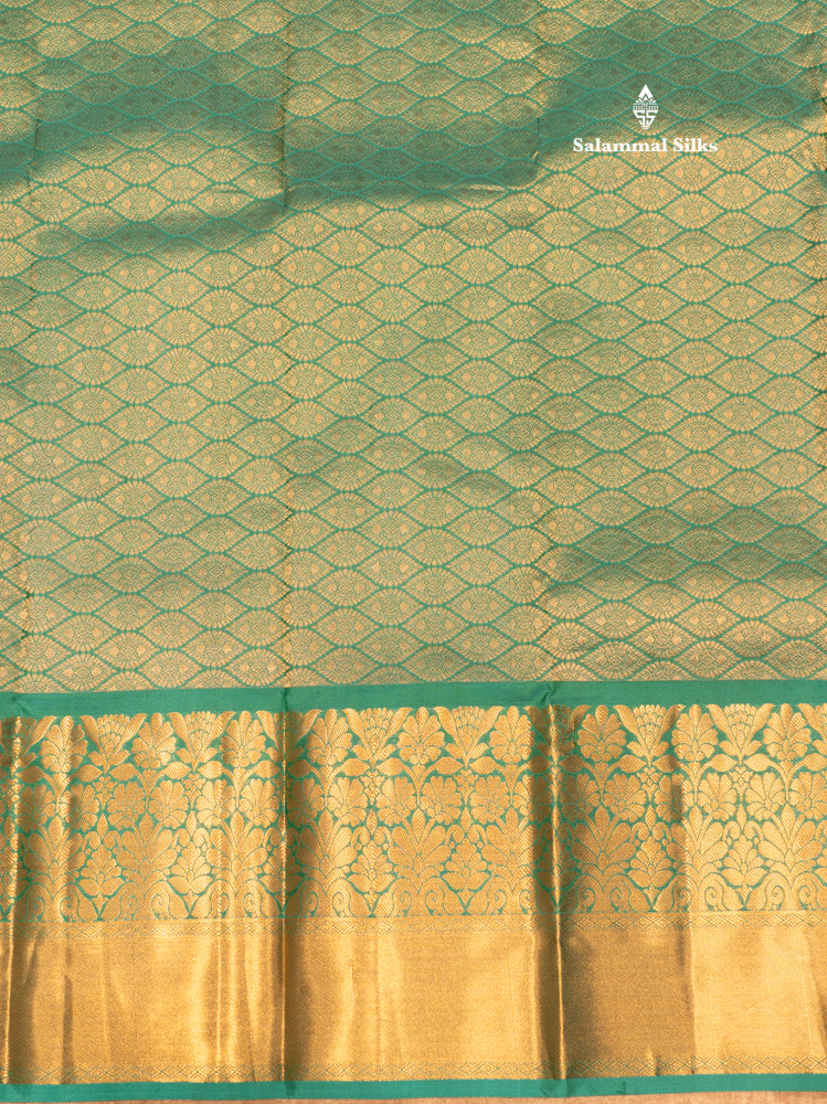 Dark Brown Colour Pure Kanjivaram Silk Saree with Pallakku Border