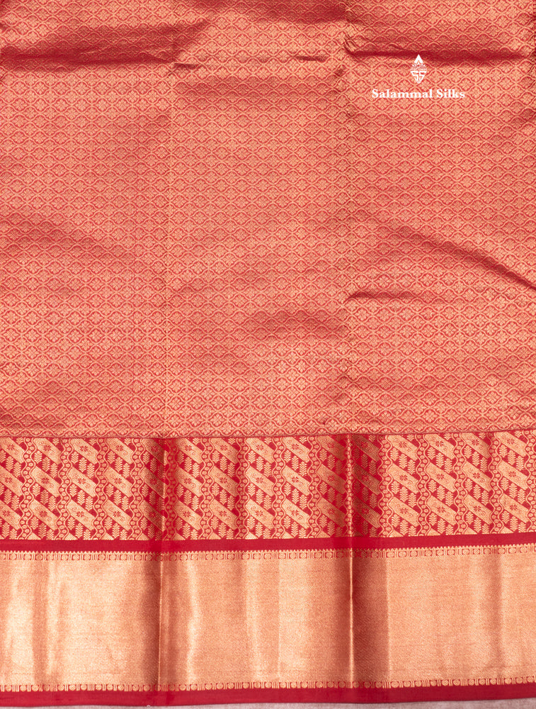 Maroon Colour Plain Pure Kanjivaram Silk Saree with Pallakku Border