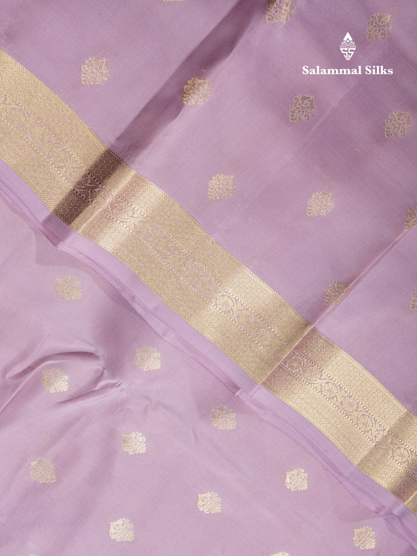 Baby Pink Puremix Silk Saree With Contrast Bronze Blouse