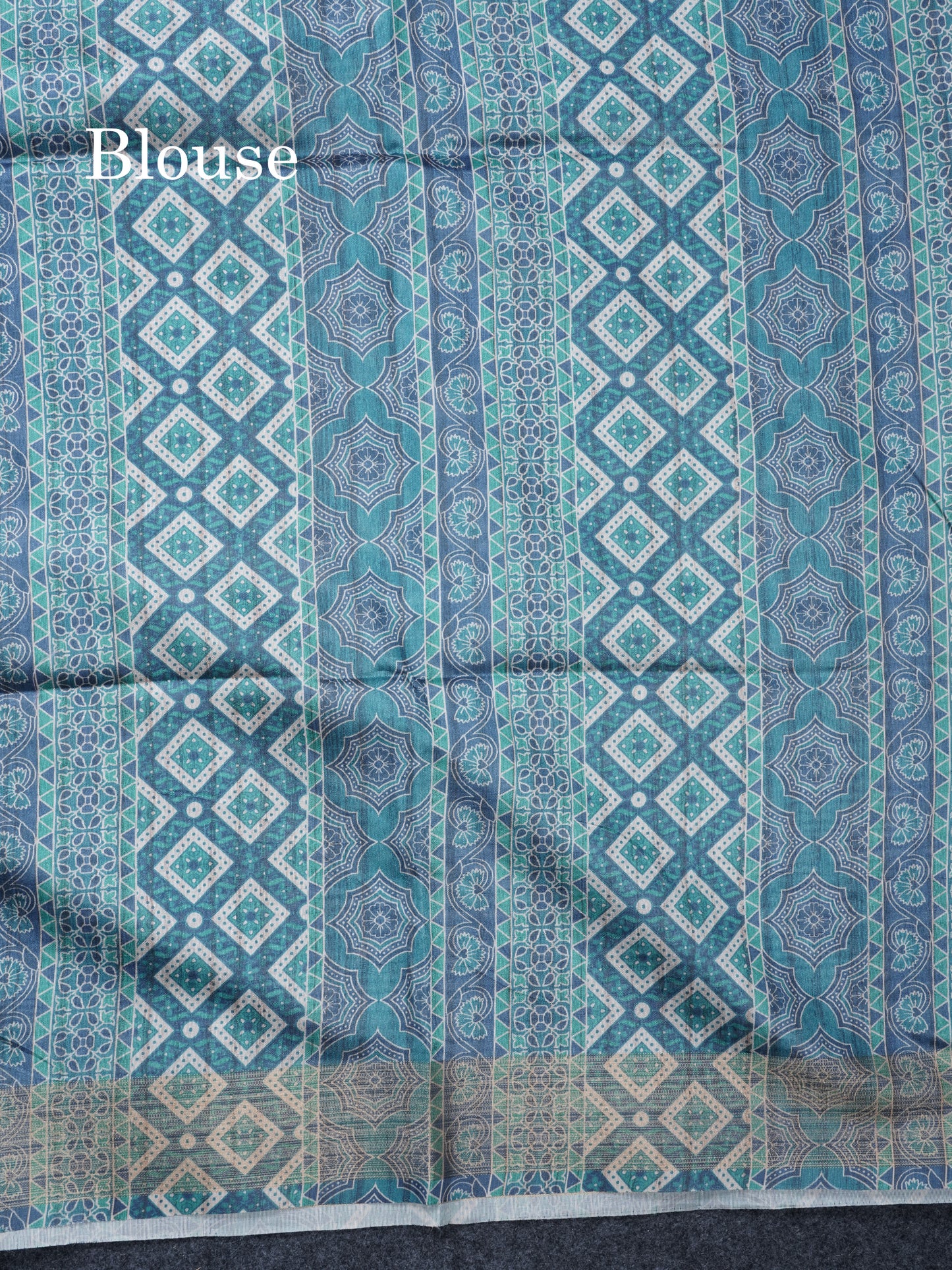 Sandal Semi Tussar Saree With Contrast Grey Fancy Border