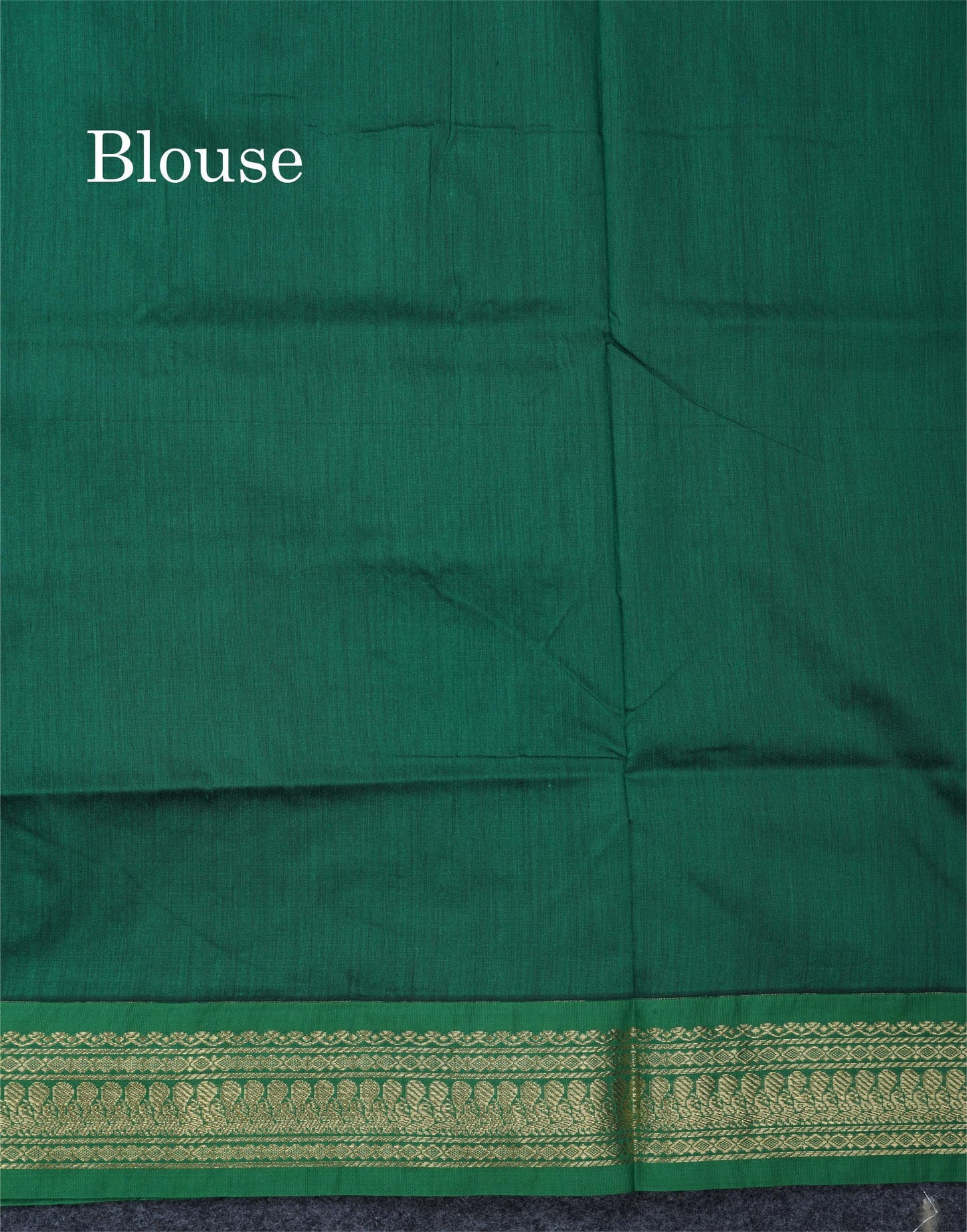 Light Violet Kalyani Cotton Saree With Contrast Green Border