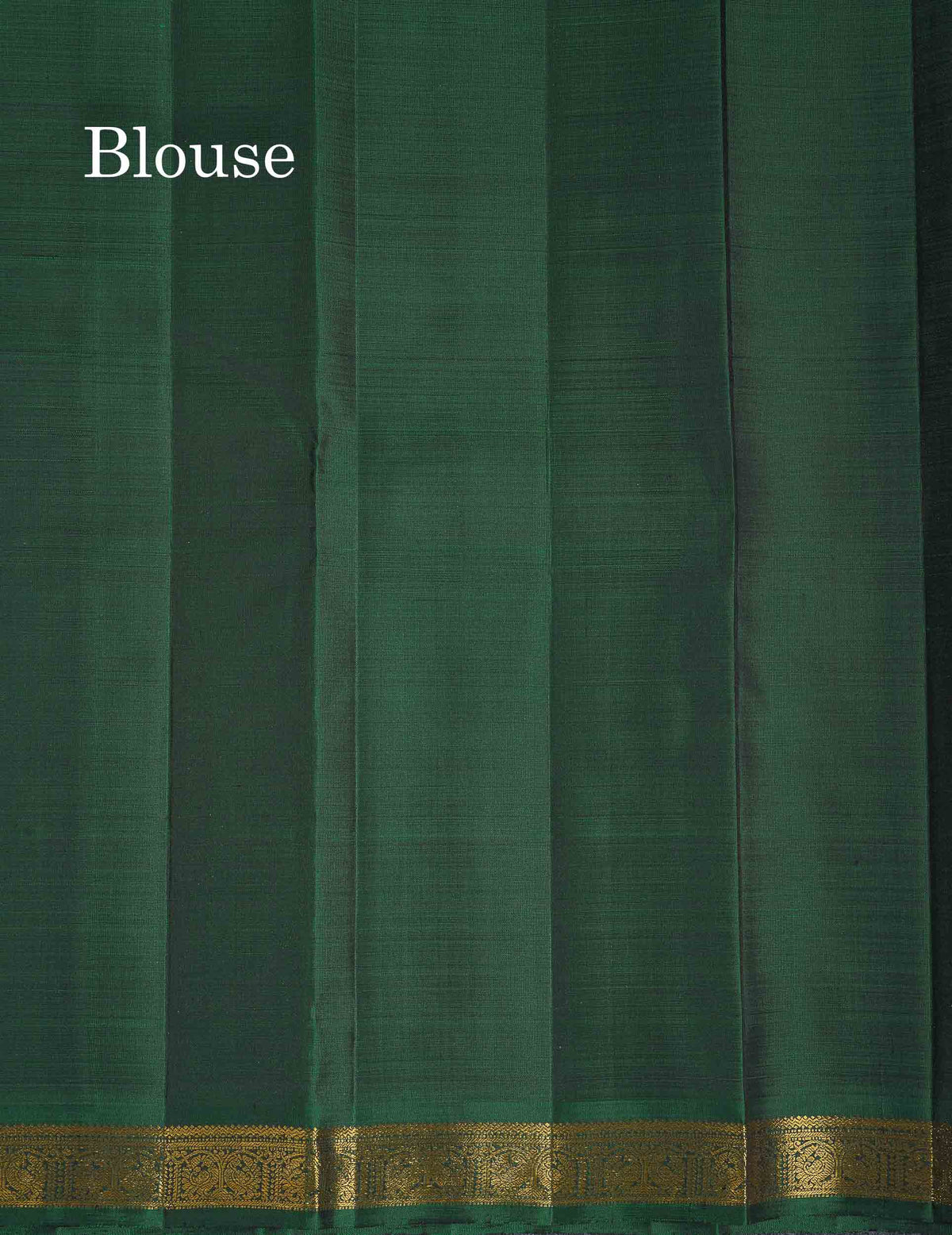 Pure Kanjivaram Silk Saree - Dark Maroon Colour Body Zari Butta With Bottle Green Small Border