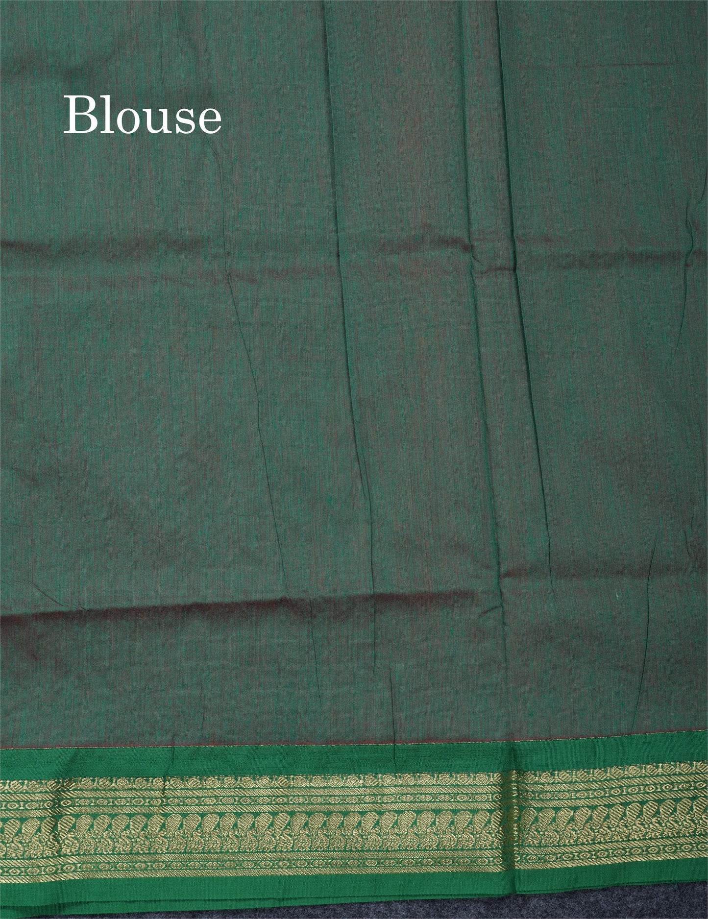 Mango Yellow Kalyani Cotton Saree With Contrast Green Border