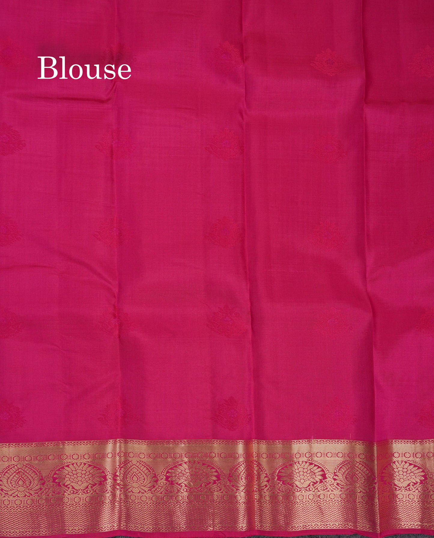 Beautiful Dual Tone Pink Pure Kanjivaram Silk Saree With Traditional Border