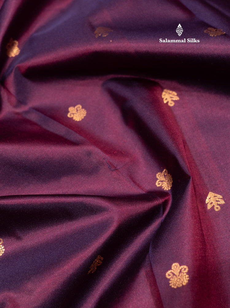 Maroon Colour Pure Kanjivaram Silk Saree with Pallakku Border
