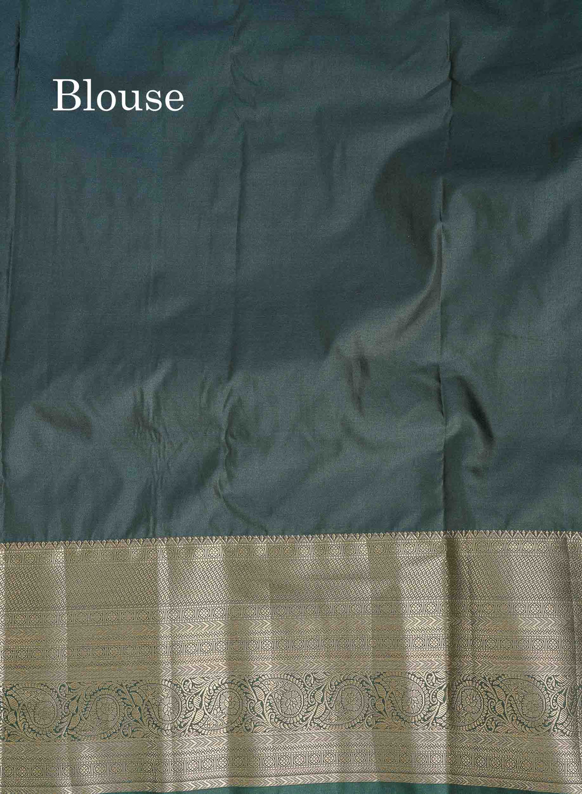 Bridal Semi Silk Saree - Mustard Yellow Colour Body With Bottle Green Evening Morning Border