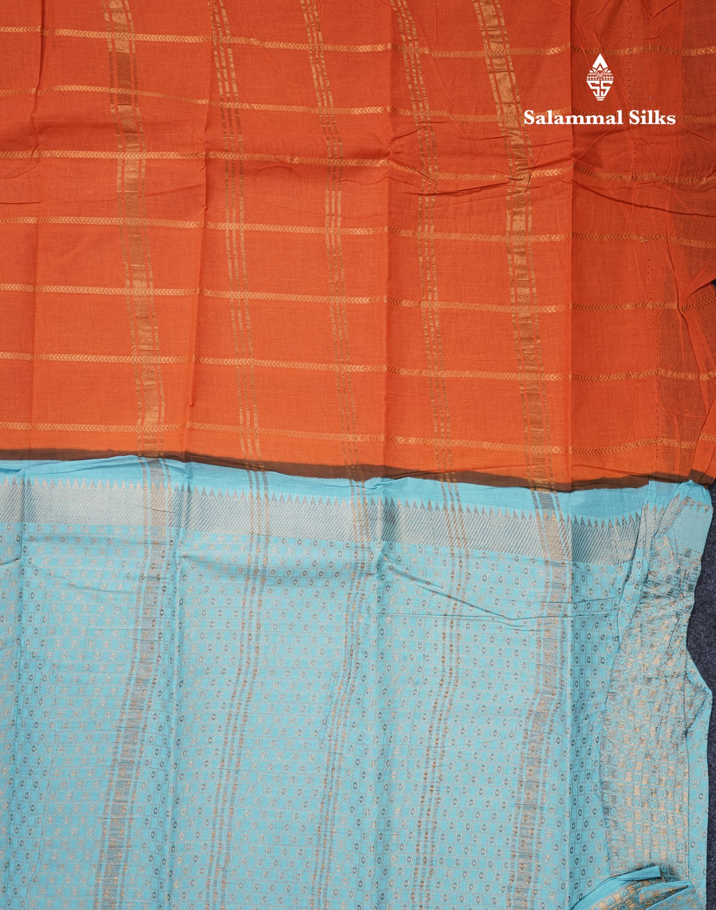 Beautiful Dark Purple Pure Sungudi Cotton Saree With Contrast Sandal Long Border
