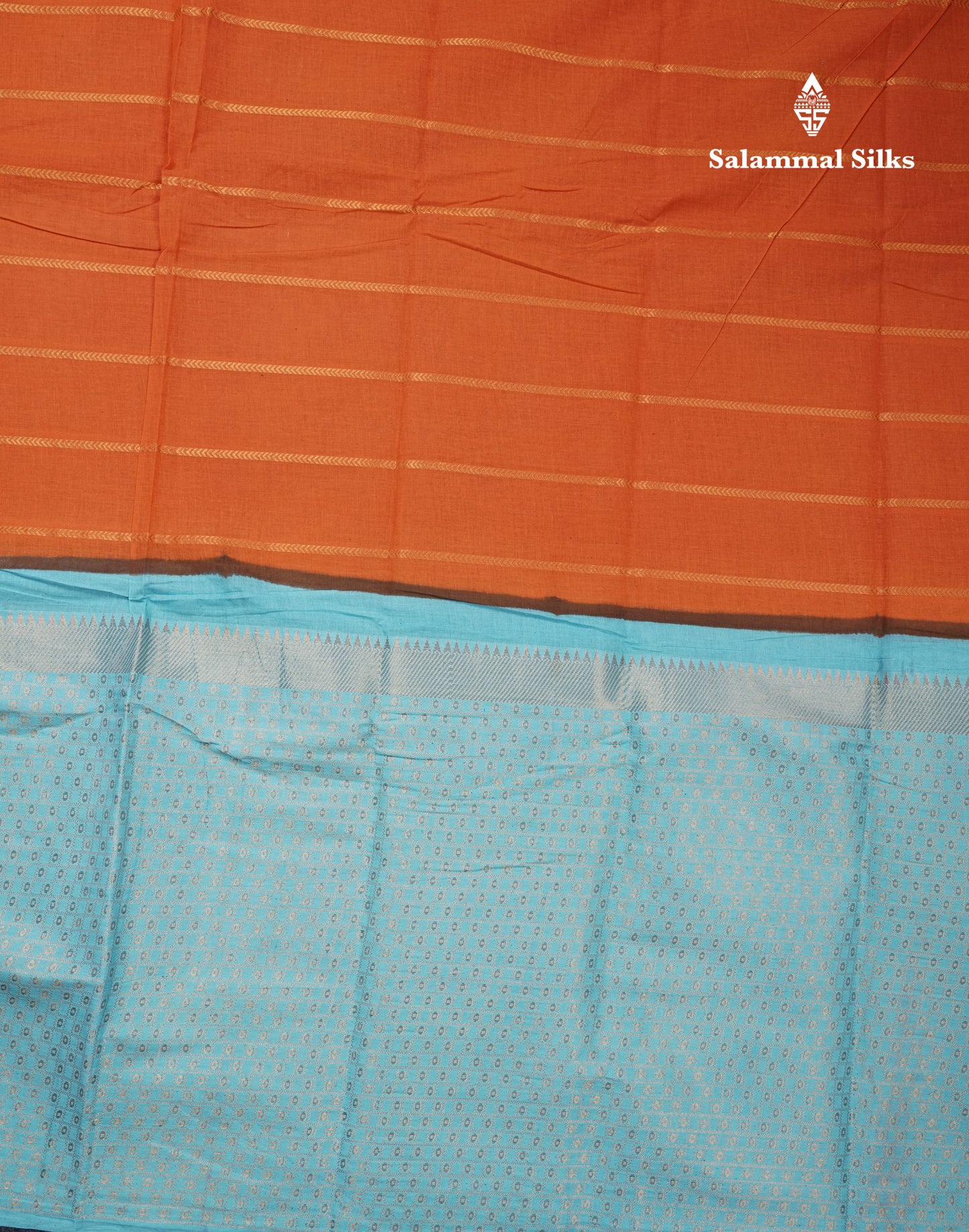 Beautiful Dark Purple Pure Sungudi Cotton Saree With Contrast Sandal Long Border