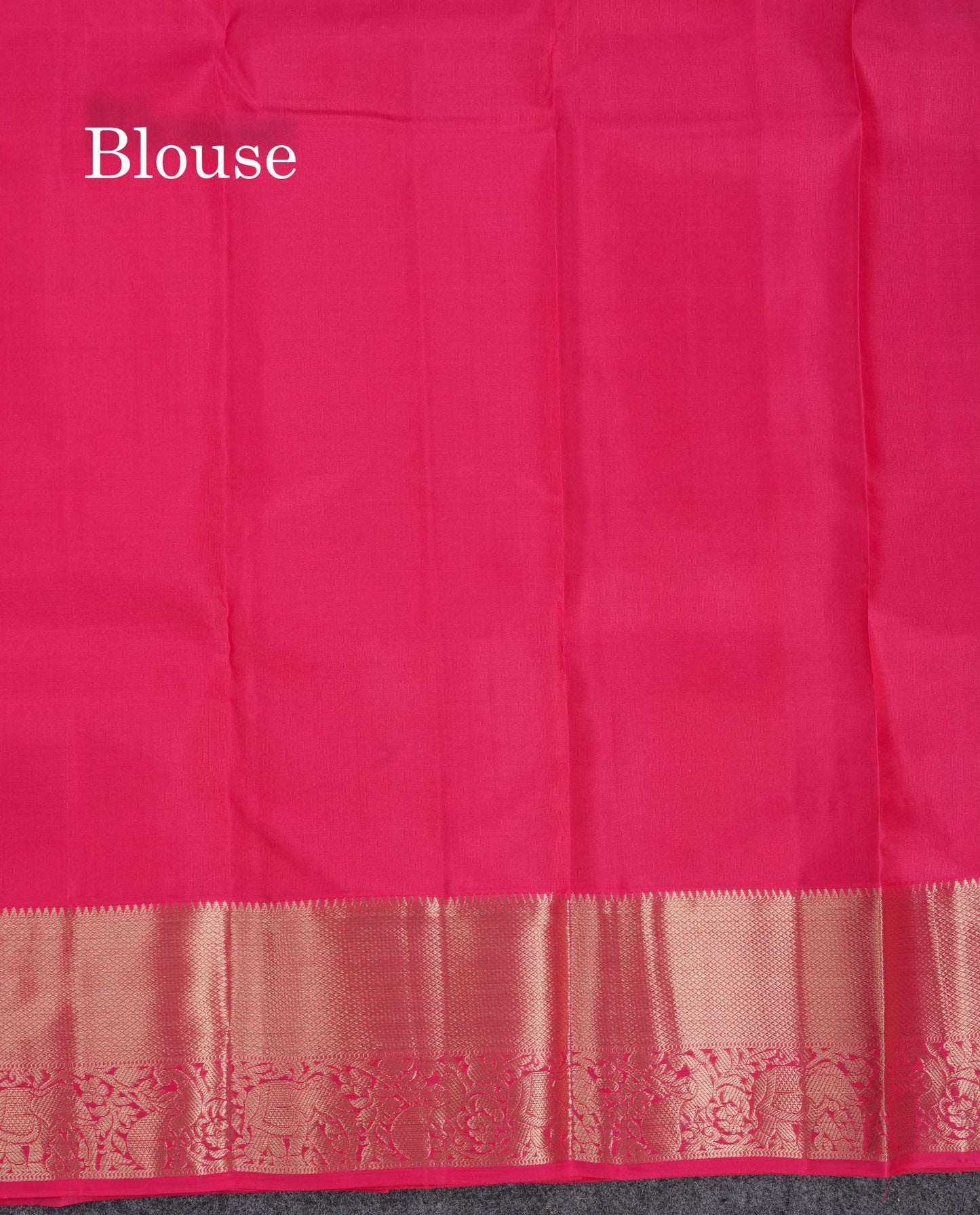 Beautiful Dual Tone Pink Pure Kanjivaram Silk Saree With Traditional Evening Morning Border