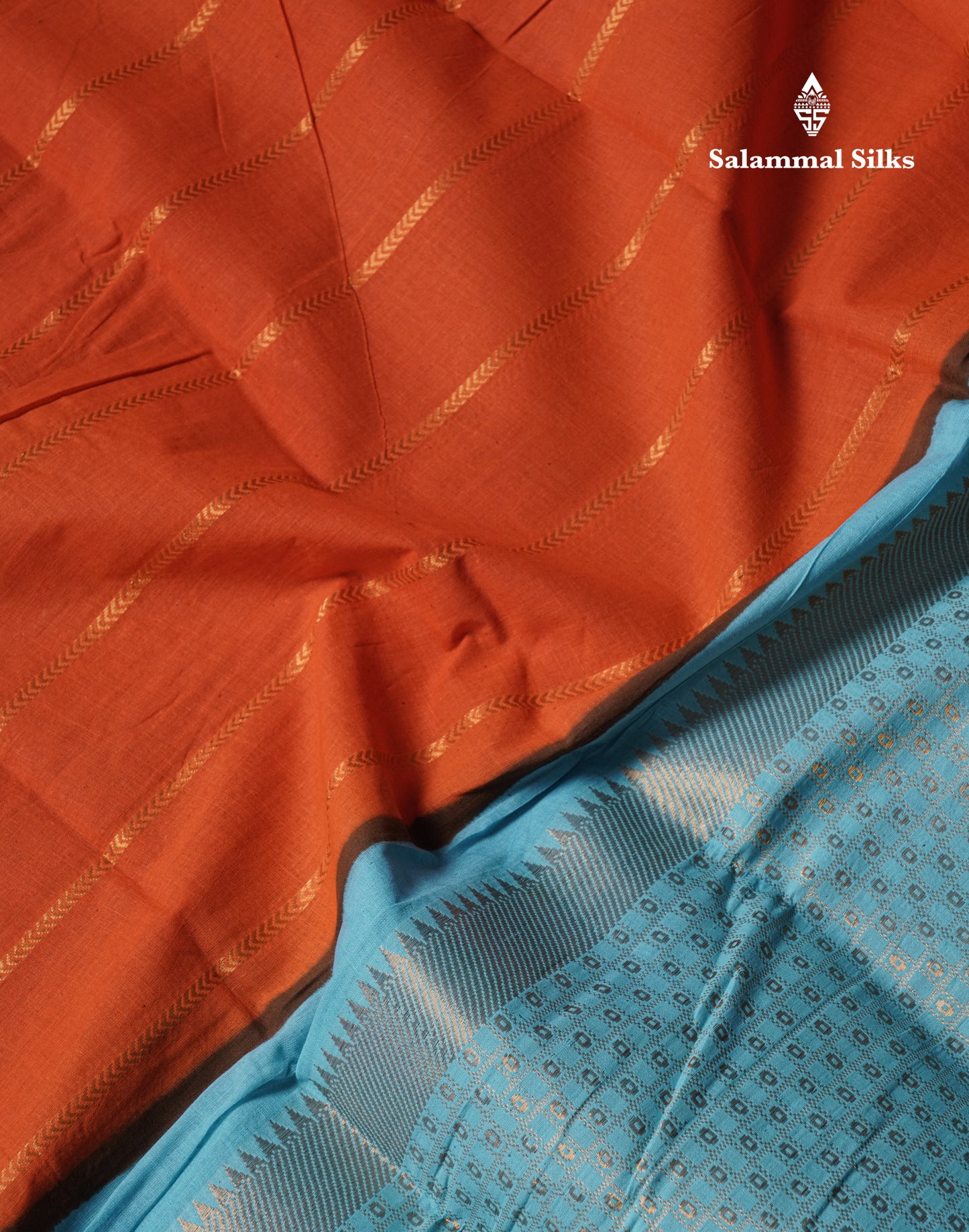 Beautiful Dark Purple Pure Sungudi Cotton Saree With Contrast Sandal Long Border