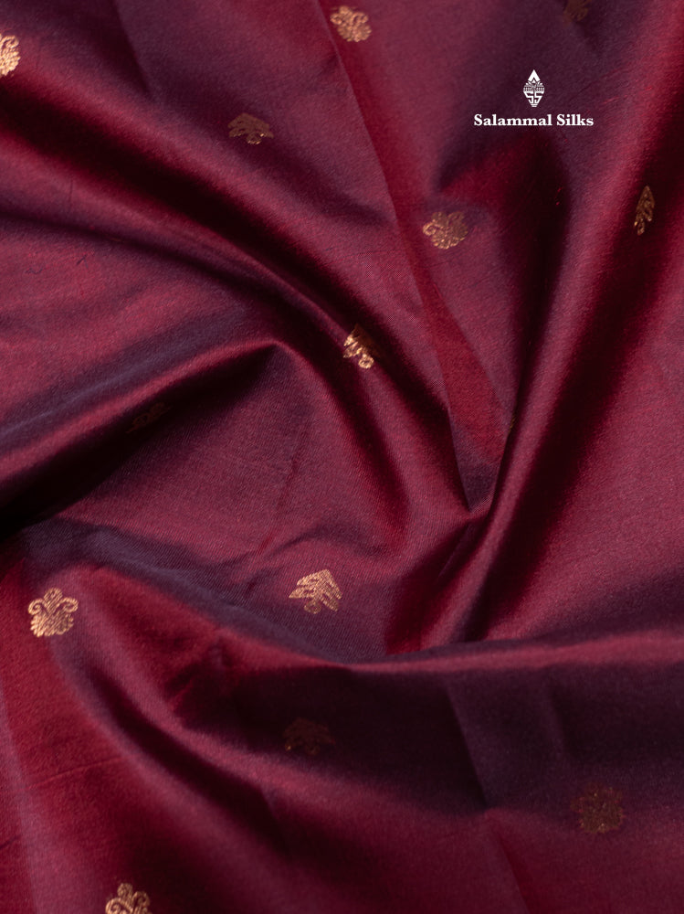 Maroon Colour Pure Kanjivaram Silk Saree with Pallakku Border