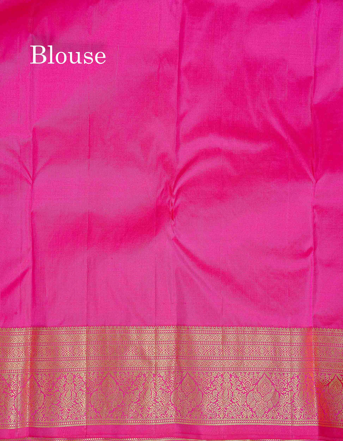Pure Kanjivaram Silk Saree - Pinkish Orange Colour Body Zari Butta With Magenta Pink Border