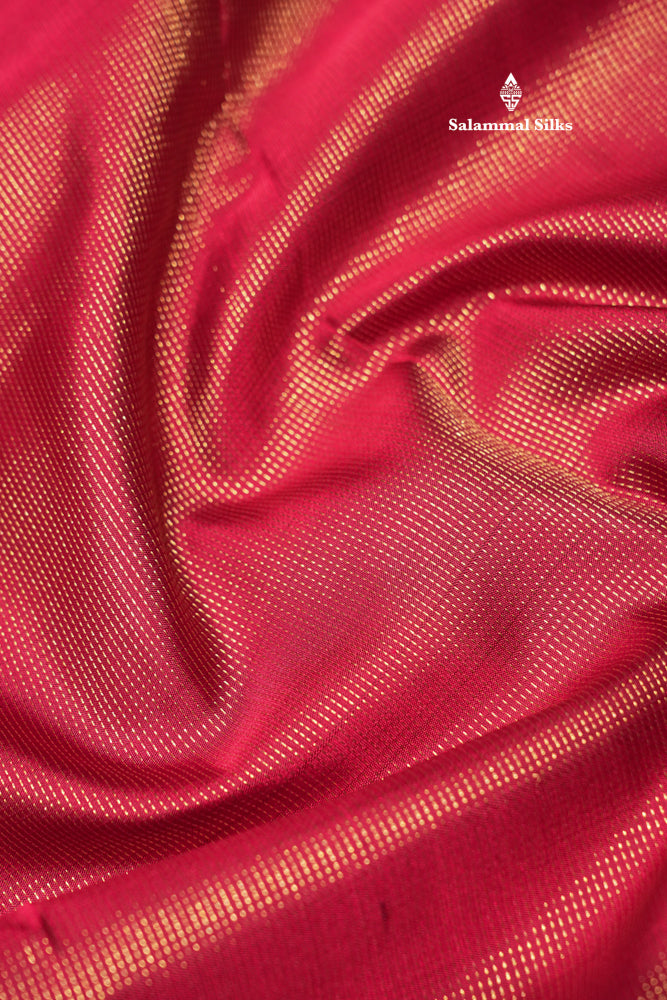 Vairaoosi Maroon Colour Pure Kanjivaram Silk Saree With Small Checks Border