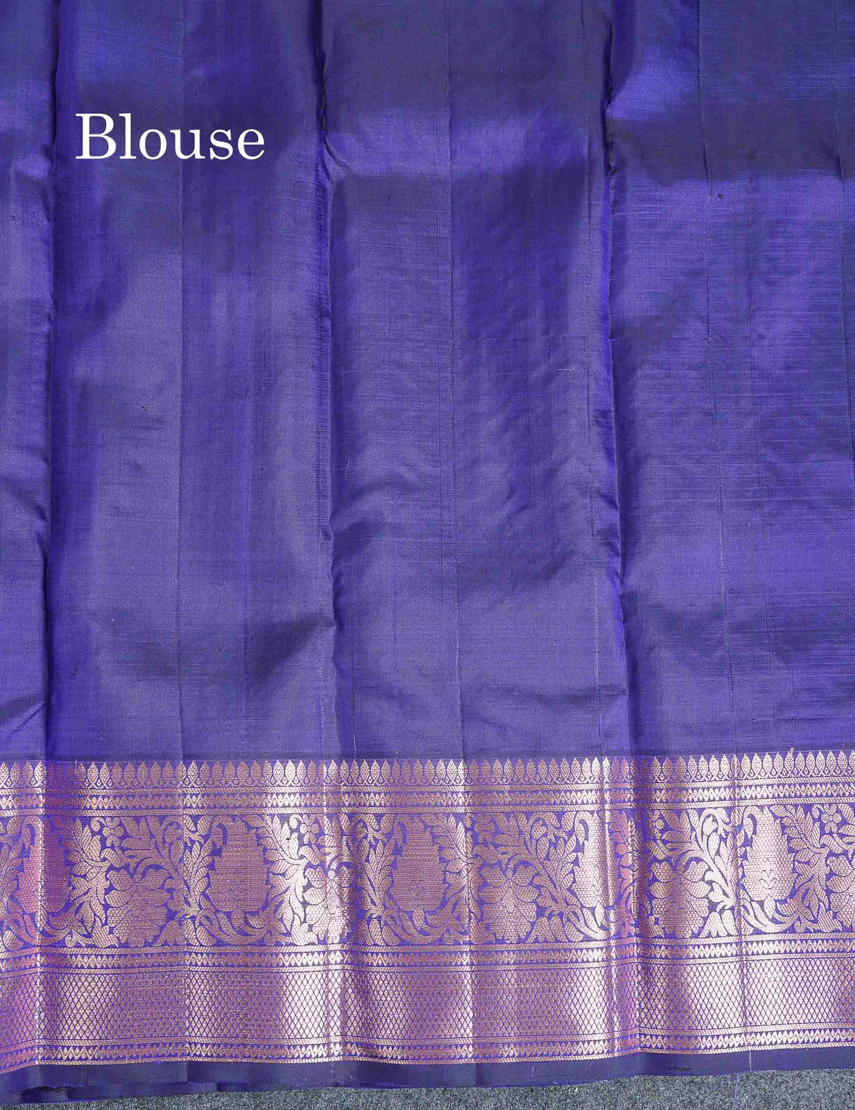 Pure Kanjivaram Silk Saree - Dual Tone Sea Green Colour Body Checks With Butta & Navy Blue Border
