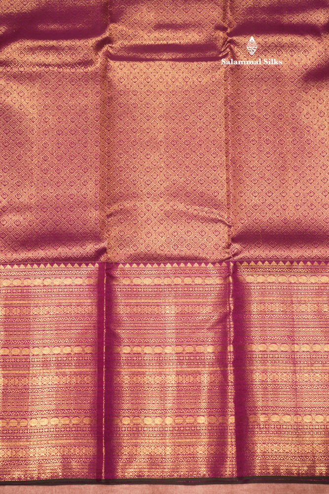 Vadamalli Colour Pure Kanjivaram Silk Saree With Traditional Long Border