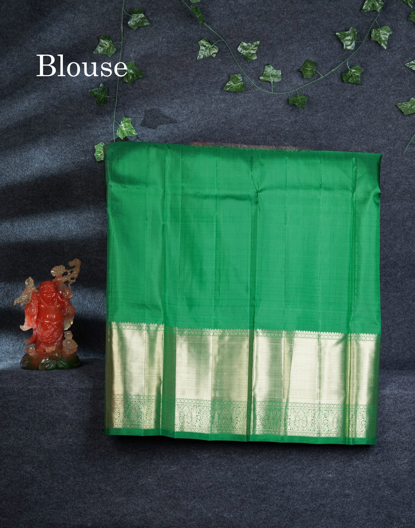 Pure Silk Pattu Pavadai (Dual Tone Pink) With Contrast Green Blouse 45"