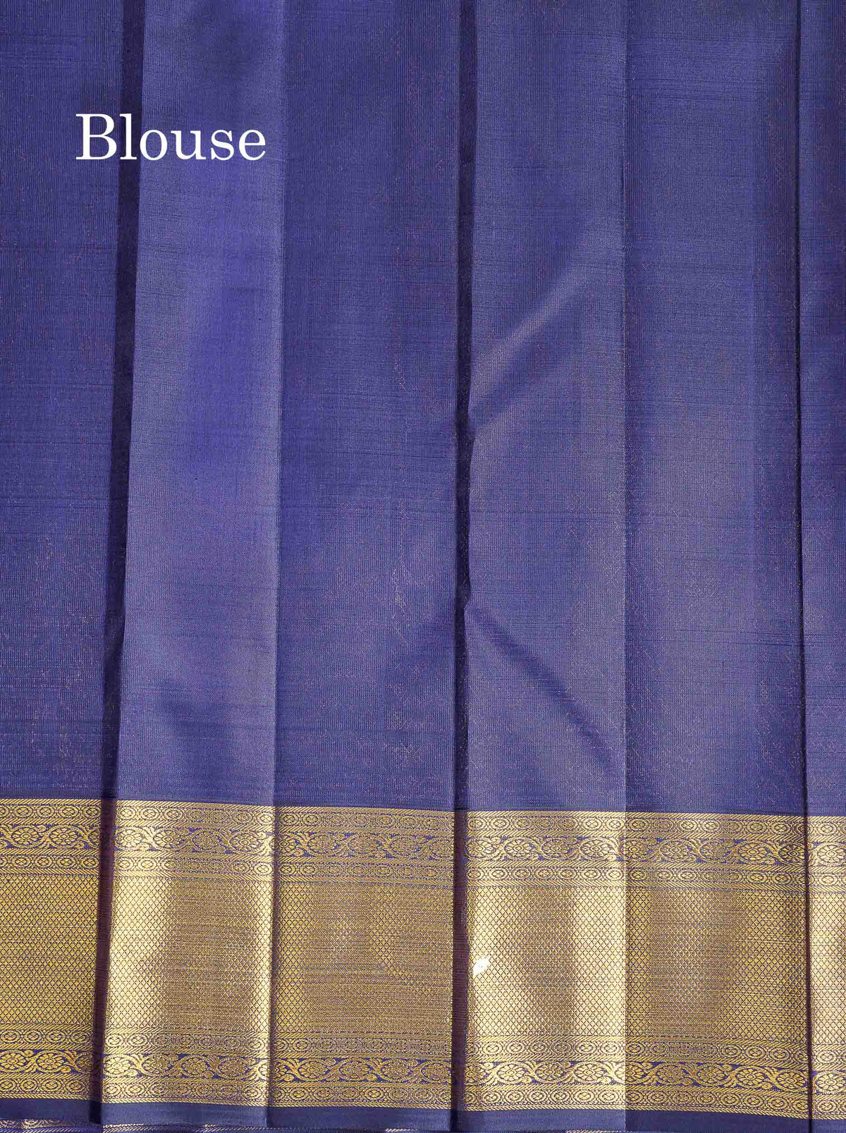 Korvai 2G Zari Pure Kanjivaram Silk Saree - Tomato Red Colour Body With Contrast Navy Blue Border