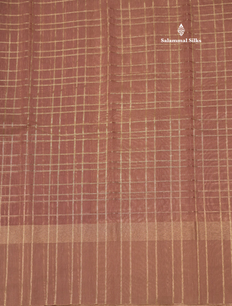 Onion Pink Colour Linen Mix Saree With Tissue Blouse