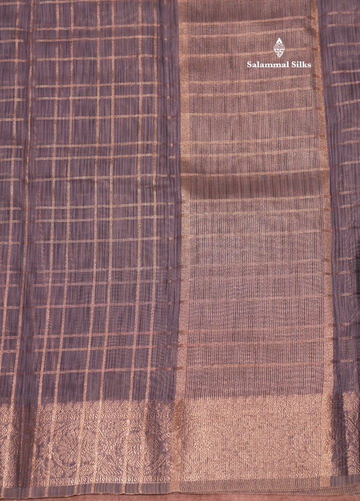 Blue Colour Linen Mix Saree With Tissue Blouse