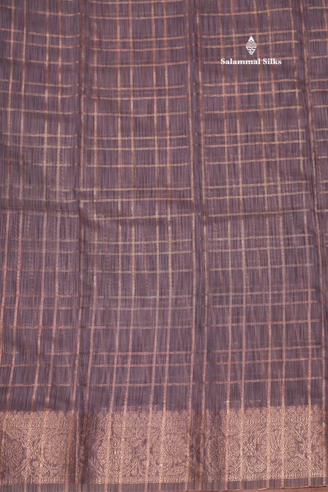 Blue Colour Linen Mix Saree With Tissue Blouse