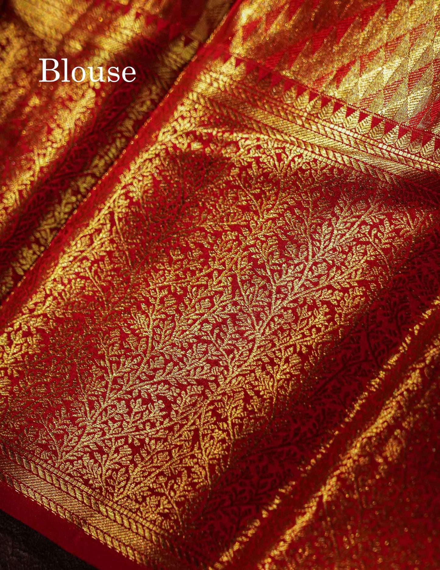 Pastel Blue Tissue Bridal Pure Kanjivaram Silk Saree With Contrast Red Border