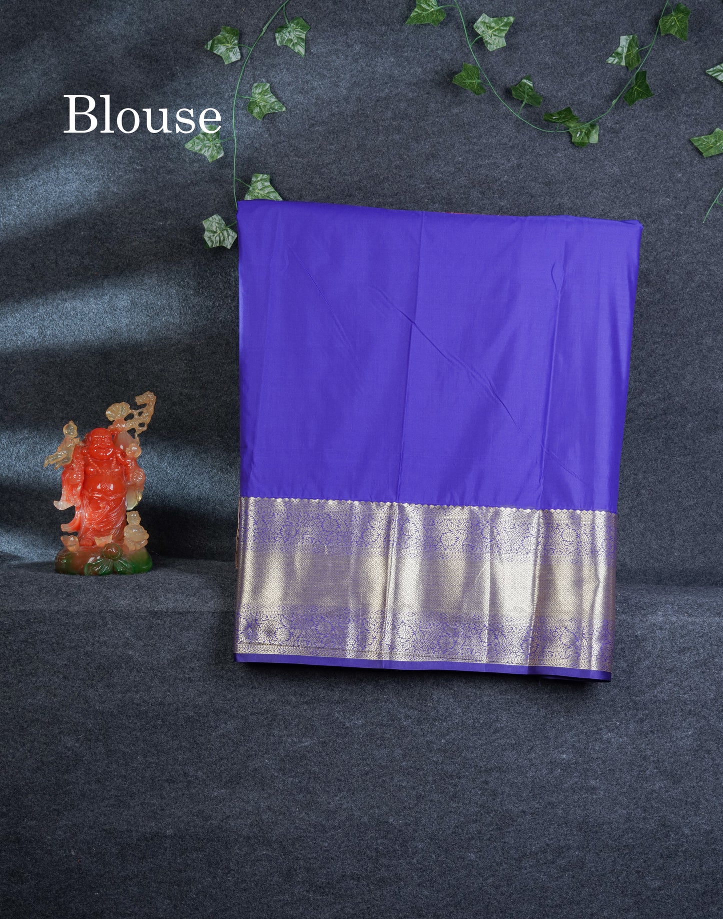 Semi Silk Pattu Pavadai (Reddish Pink) With Contrast Violet Blouse 45"
