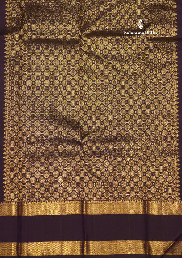 Navy Blue Colour Pure Kanjivaram Silk Saree With Double Border