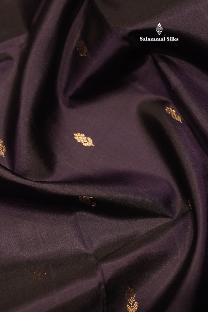 Navy Blue Colour Pure Kanjivaram Silk Saree With Double Border