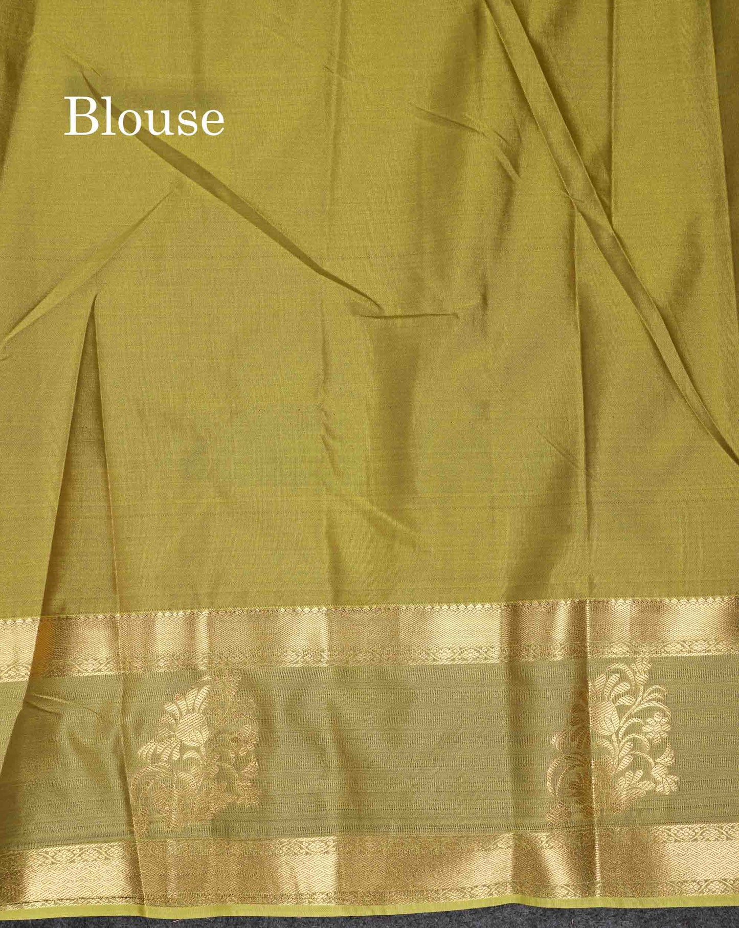 Beautiful Bottle Green Lines And Buttas Semi Silk Saree With Parrot Green Traditional Double Border