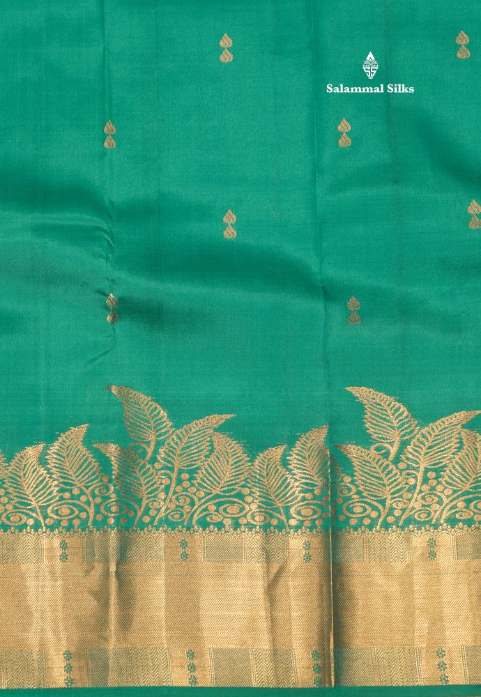 Dark Brown Pure Kanjivaram Silk Saree With Turning Border