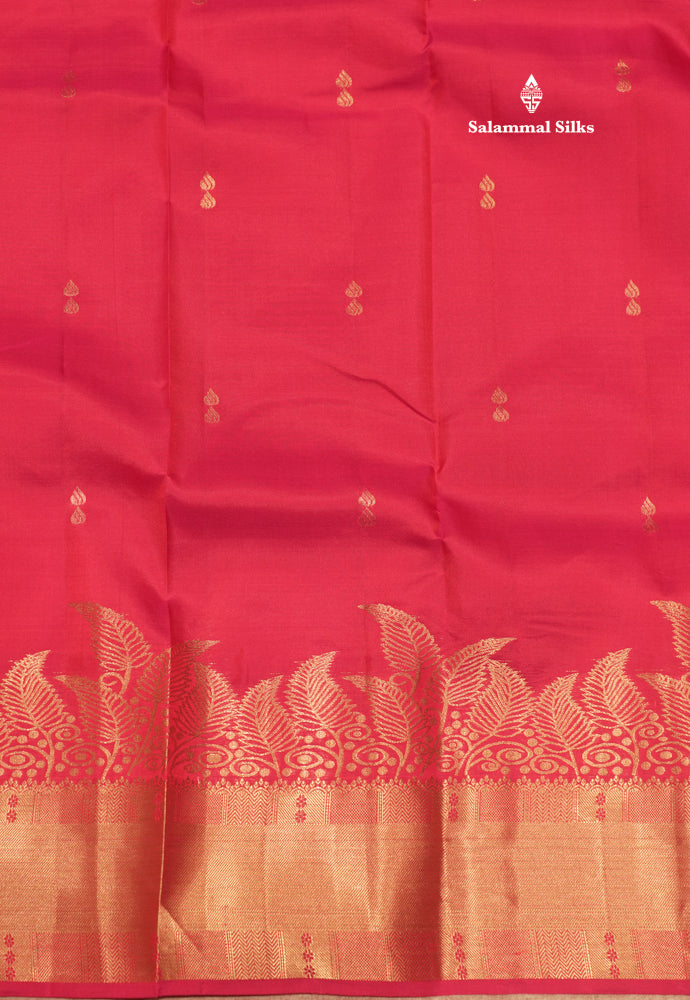 Dark Brown Pure Kanjivaram Silk Saree With Turning Border