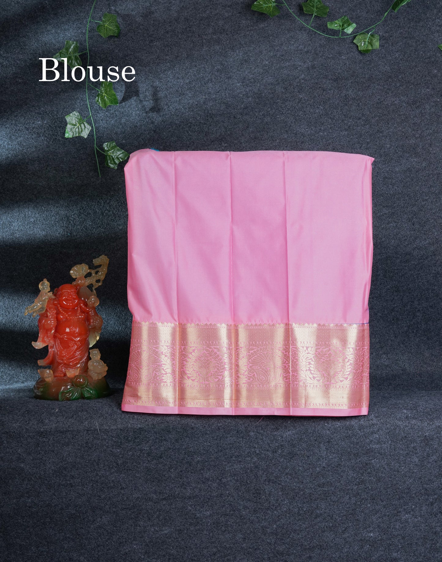 Semi Silk Pattu Pavadai ( Sky Blue ) With Baby Pink Blouse 27"